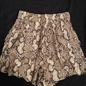 H&M Snake Skin Printed Shorts
